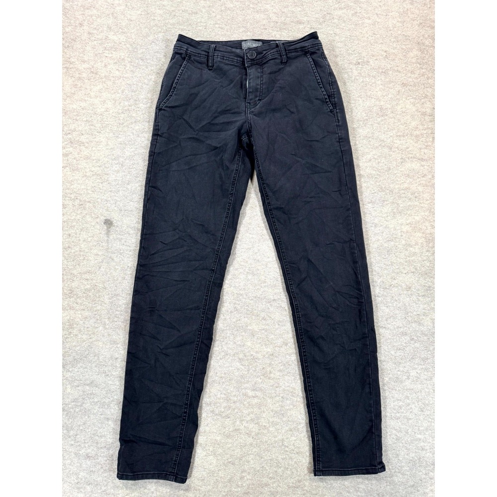 Departwest Seeker Tapered Leg Chino Pants Mens 26x32 Black DWC3503R Stretch
